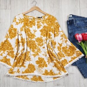 🌼‎ MIX by 41 Hawthorn Mustard Floral Blouse – Size M
